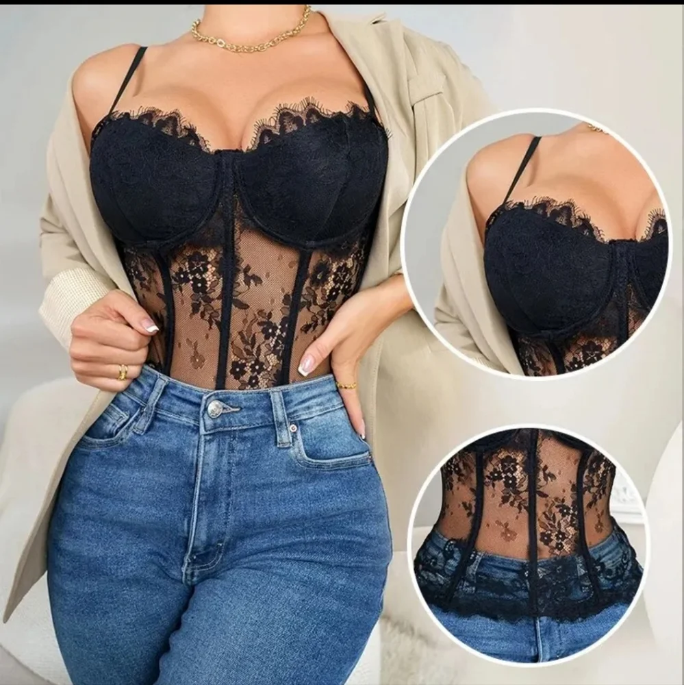 Lace Bustier woth Boning - Picture 4 of 4